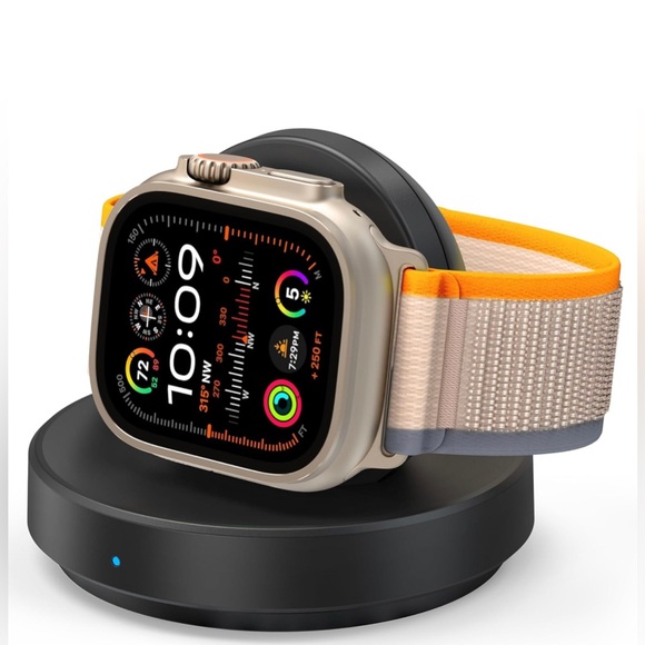 Portable Magnetic Charging Dock for Apple Watch Series 9 8 7 SE 6 5 4 3 2-Black - Picture 1 of 6